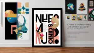 In poster nghệ thuật trên chất liệu canvas bền đẹp