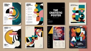 Mẫu poster nghệ thuật truyền cảm hứng với thiết kế ấn tượng