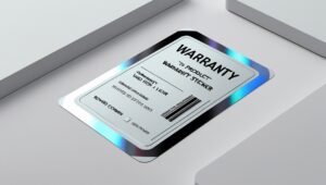 "Tem bảo hành phân loại theo chức năng bảo mật, bao gồm tem chống giả, tem niêm phong."