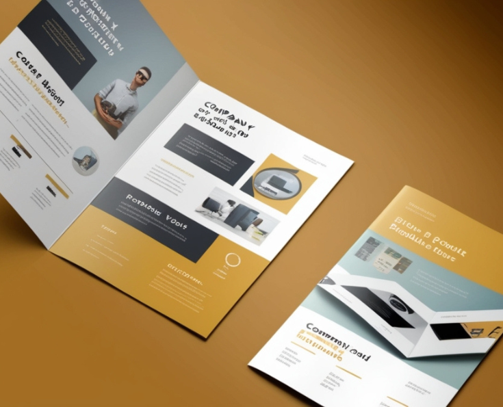 Tờ rơi gấp 2 thiết kế chuyên nghiệp, màu sắc sắc nét