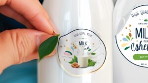 Tem decal sữa dùng cho ngành mỹ phẩm, thực phẩm, điện tử, giúp sản phẩm chuyên nghiệp hơn.