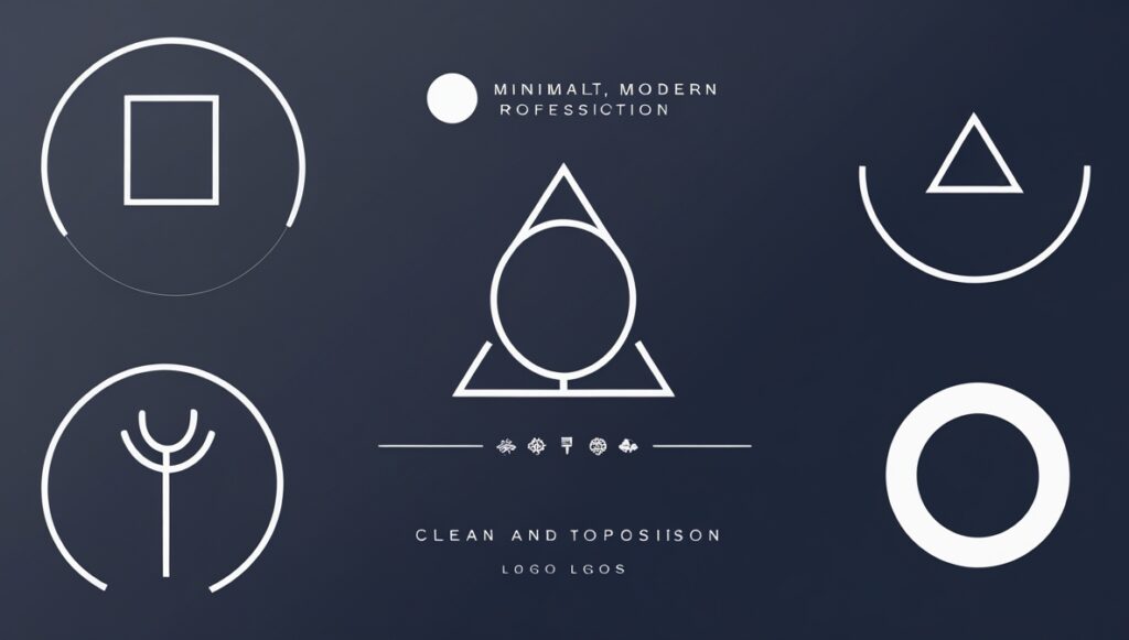 Logo doanh nghiệp hiện đại, tối giản, nổi bật với màu sắc tươi sáng.